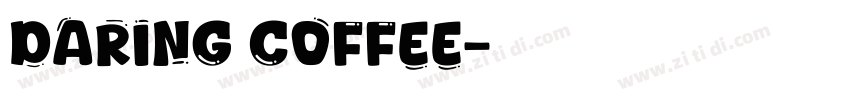 Daring Coffee字体转换